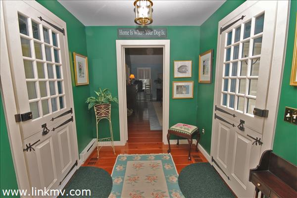 Side Entry to Pool & Gardens, separates living area from master suite