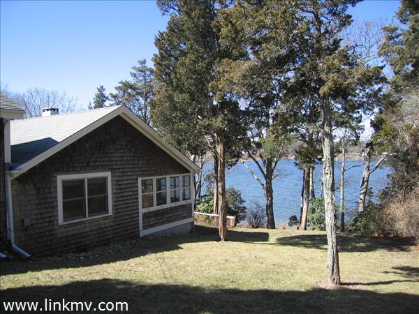 East side of cottage and view