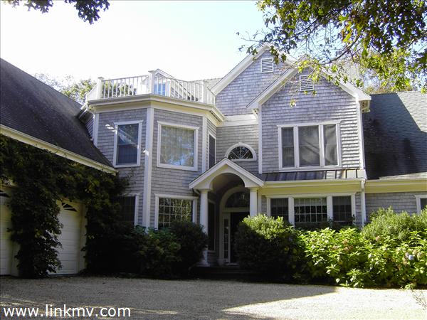Hydrangea covered garage