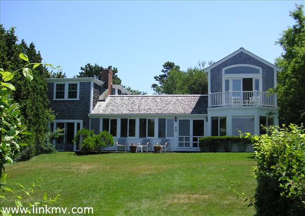 Across front lawn to Main House