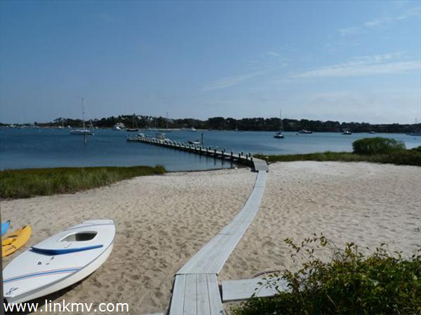 Private sandy beach