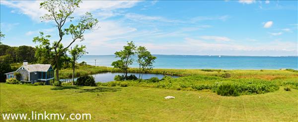 Water views and waterfront on Vineyard Sound