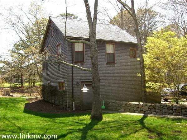 Detached garage and apartment.