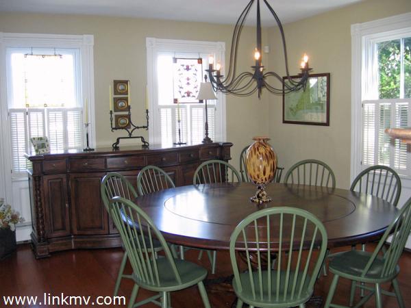 Dining room with beautiful buffet