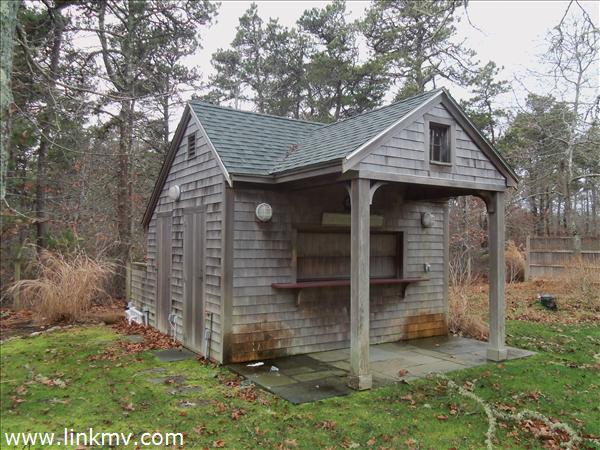14 x 12 Pool house with TV, refrigerator