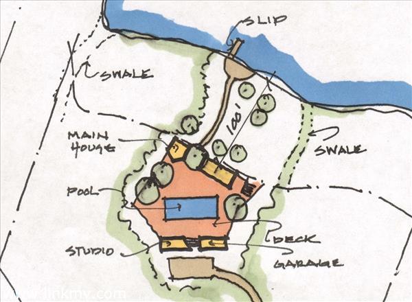 Site plan for camp compound