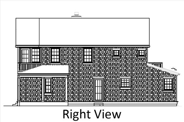 Main House Right Elevation