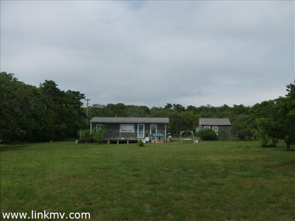 Cottage and Shed from field