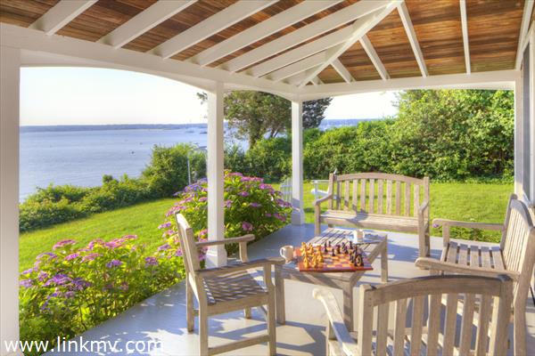 Front Porch waterfront end of house