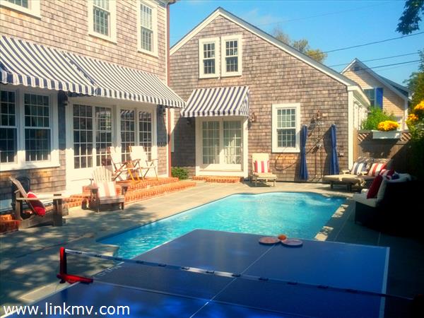 Spacious yard with heated in-ground pool - great for kids and entertaining
