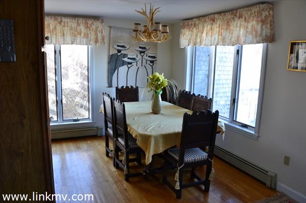 dining area with wonderful water view
