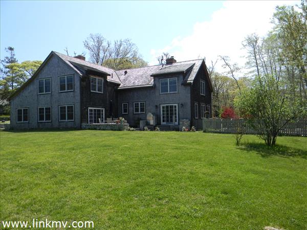Back view of the house