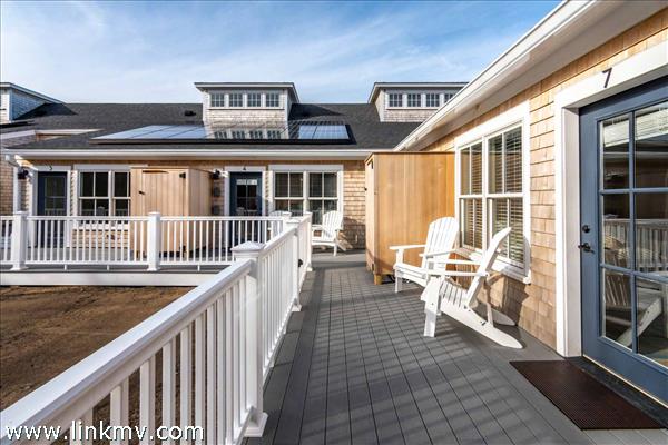 Deck Overlooks Professionally Landscaped Lawn and Gardens (Unfinished)