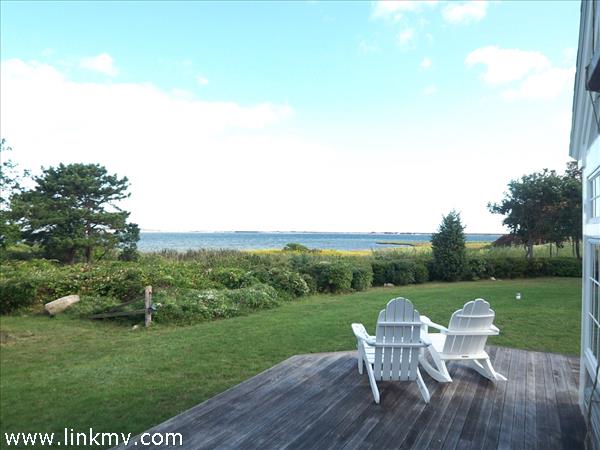 Commanding view of Sengekontacket and Nantucket Sound beyond.