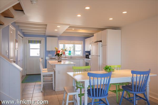 Dining area and kitchen